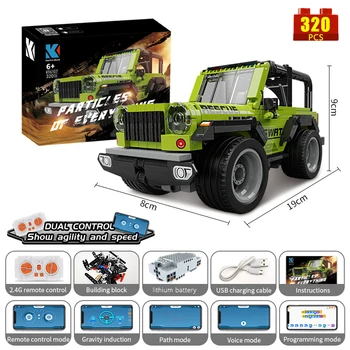KAIYU APP Programming Remote Control City K96107 Off-Road Racing Car Building Blocks RC Vehicle Truck MOC Bricks Gifts Toys