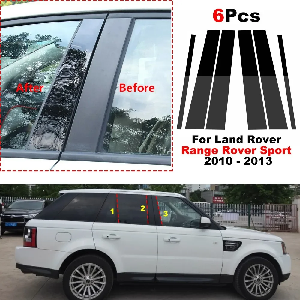 

Car B C Pillar Middle Central Column PC Window Decoration Strip Sticker For Land Rover Range Rover Sport 2010 2011 2012 2013