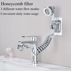 Bathroom faucet accessories, honeycomb filter, external shower for basin,