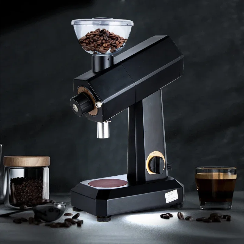 

commercial Coffee equipment coffee food grinder 8-step anti-jump 60mm flat wheel burr grinder Conical coffee bean spice grinder