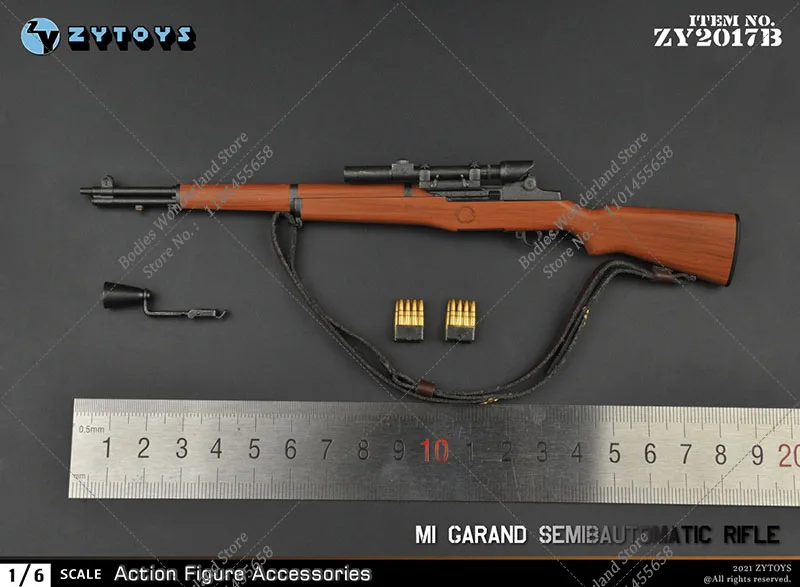 Zytoys zy2017 1/6 escala segunda guerra mundial arma do exército dos eua m1 garand rifle modelo para figura de ação de 12 polegadas soldado acessórios militares