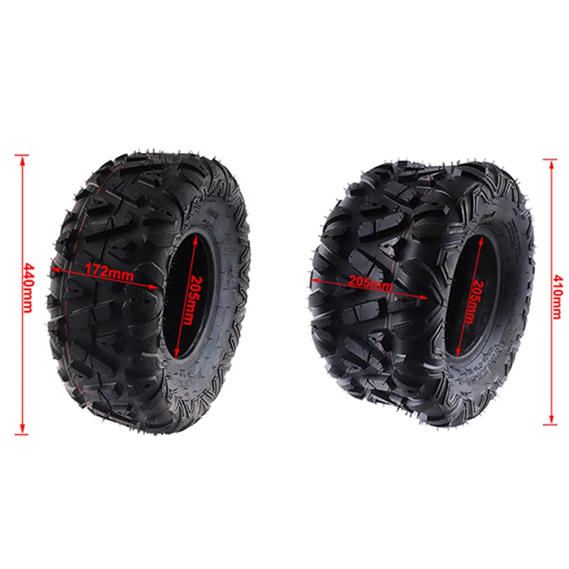 2 PC 8 Inch Off-road Tubeless Tires Front 19x7.00-8 Rear 18x9.50-8 Vacuum Tyre For ATV UTV Quad Go Kart Buggy Utility Cart Parts - view 2