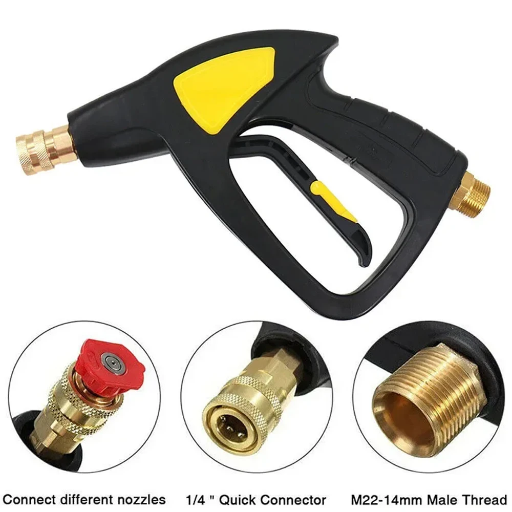 High Pressure Household Cleaning Machine Car Wash Gun Car Wash Fan Spray Gun with Five-color Nozzle For Karcher/Bosch/Lovar/M22