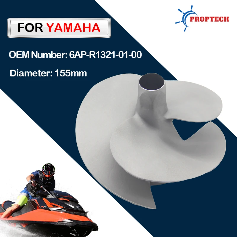 For 155mm Sand Blasted Yamaha Jet Ski Impeller 6AP-R1321-01-00 Superjet VX1800/VC1800 VXR/ VXS /VX CRUISER HO/GP1800R HO