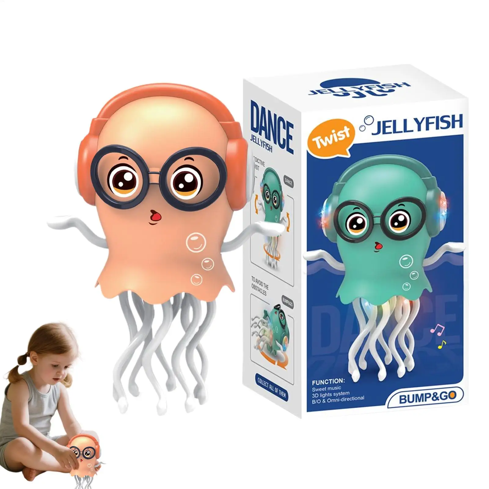 

Dancing Octopus Toy Electric Crawling Toy Interactive Playing Supplies Smart Electric Entertainment Product for Kids Children's