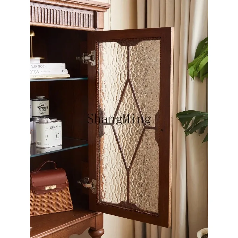 CL  dining side cabinet living room storage against the wall locker retro tea cabinet
