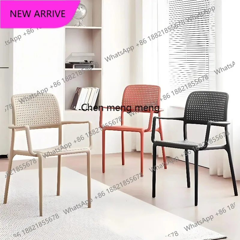 R134 Nordic Style Plastic Chair - Adult-Designed, Thickened for Durability. Assembled for Easy Setup