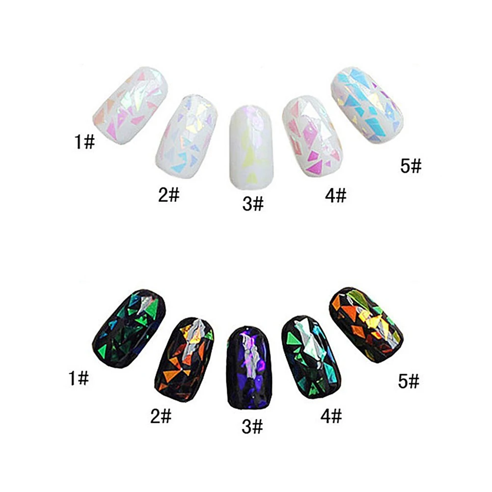 

Nail Foil Decal Sticker Nail Art Stencil DIY Nail Art Broken Glass Foils