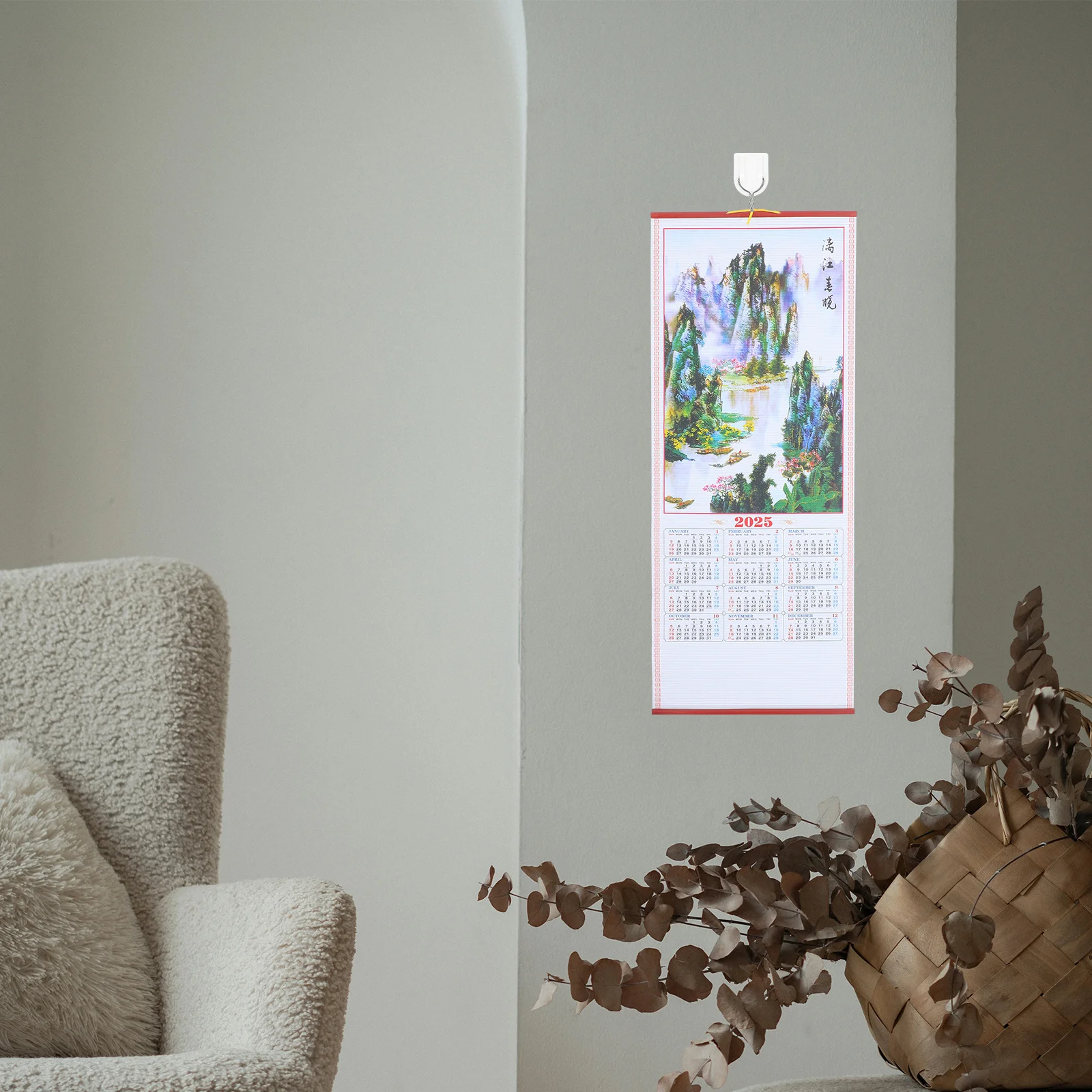 

Hanging Year Calendar Snake Year 2025 Simple Paper Material Household Wall Calendar Practical Monthly Planner