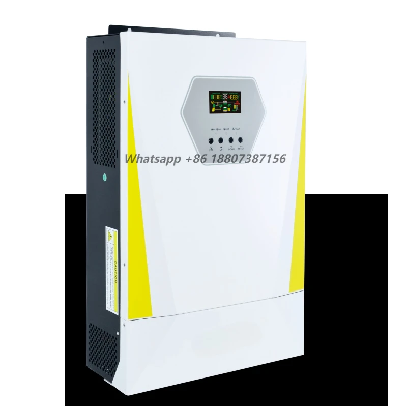 High Frequency 48V 6.2kW Single Output Hybrid Solar Power Inverter 98% Efficiency