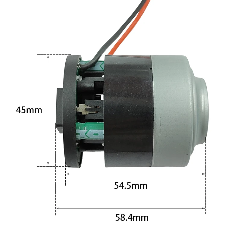 DC12V Brushless Motor 48W/96W/132W Three Speeds 3S 45mm BLDC Motor High Suction for Vacuum Cleaner Inflating an Air-Cushion Boat