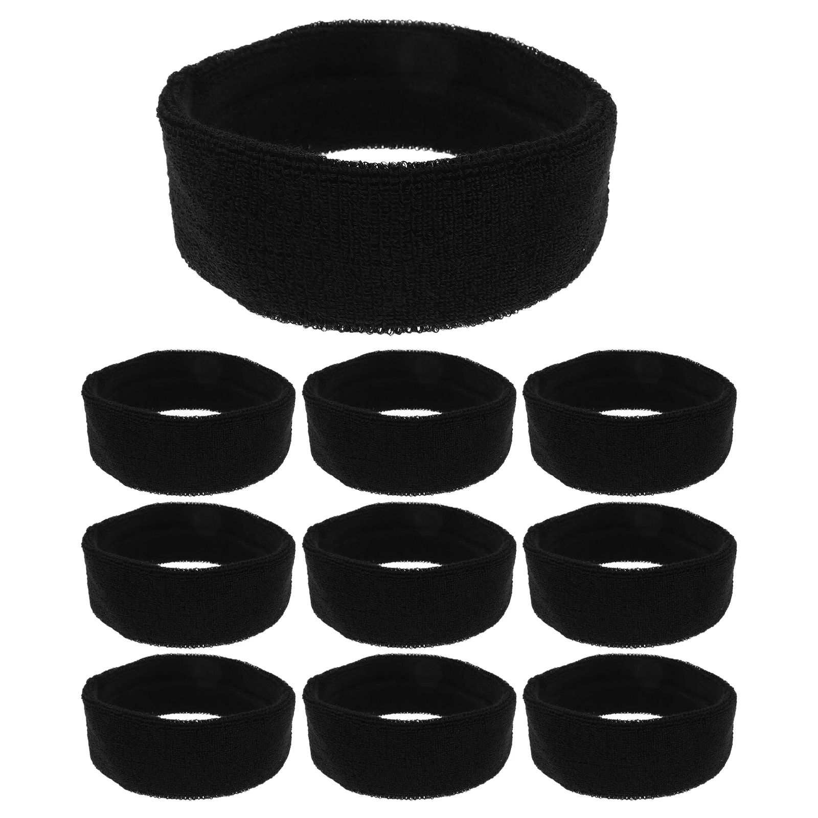 10 قطعة عصابات الرأس تجريب للنساء الرجال الرطوبة فتل مطاطا اليوغا الجري عقال الرياضة العصابة عدم الانزلاق رياضة اللياقة البدنية #2