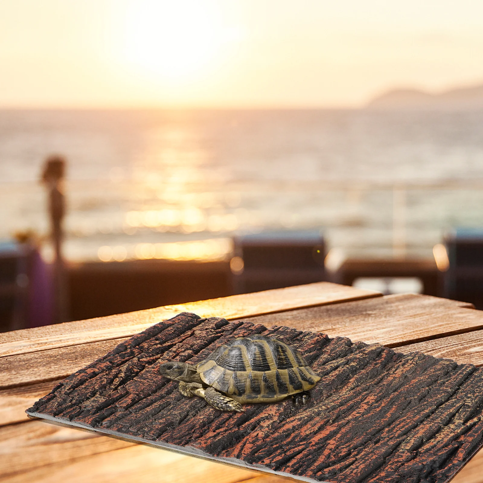 

1Pcs Emulation Oak Bark Board Turtle Tank Decorative Background Board High Simulated Chic Look Imitated 3D Oak Bark