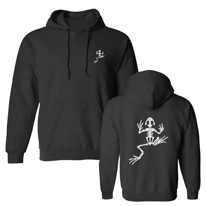 Naval Marines Corps Seals Frog Skeleton Frogman Operator Gift Hoodie Funny Print Clothes Hoody Casua