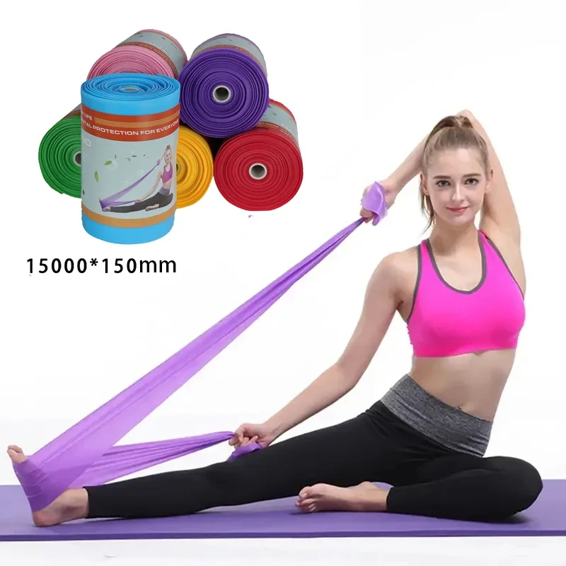 Get Fit with Natural Latex Rubber Yoga Pilates Resistance Bands - Start Your Exercise Routine Today!