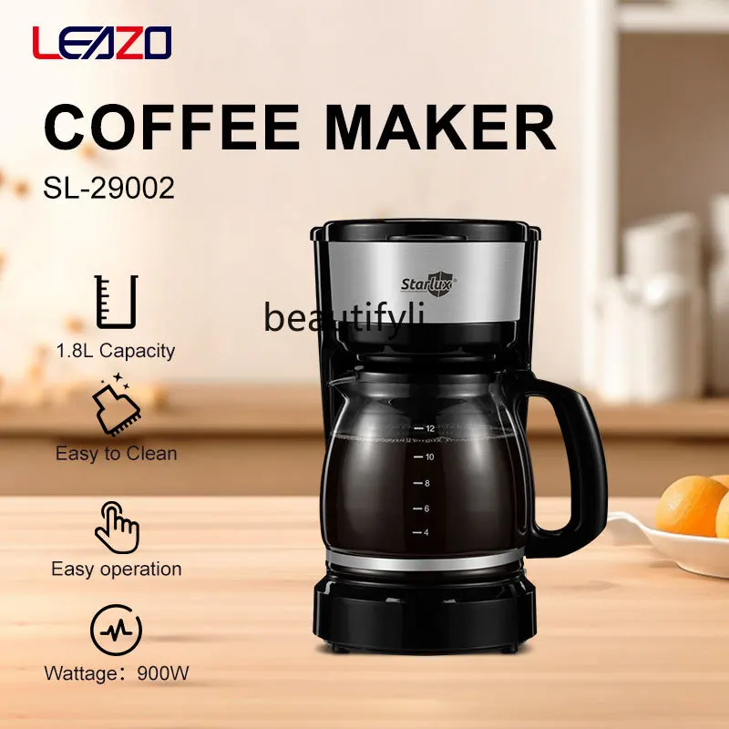 ماكينة صنع القهوة الأمريكية الصغيرة متعددة الوظائف سعة 1.8 لتر