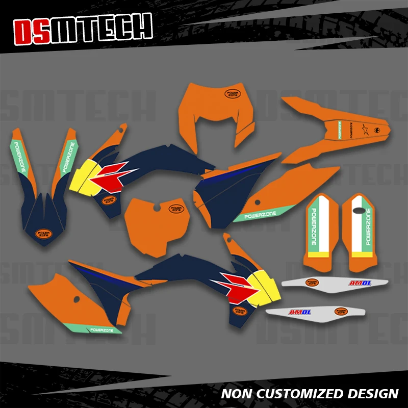 

DSMTECH For KTM 125 250 350 450 500 SX SXF XC XCF 2013 2014 2015 EXC EXCF XCW 2014 2015 2016 Graphics Decals Stickers 005