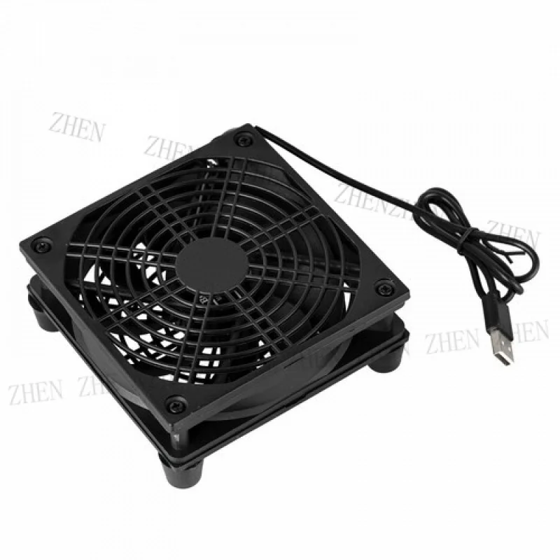 

Y USB Fan Stand 120mm Cooler 2000RPM for Router Modem PC External Desktop Cooling
