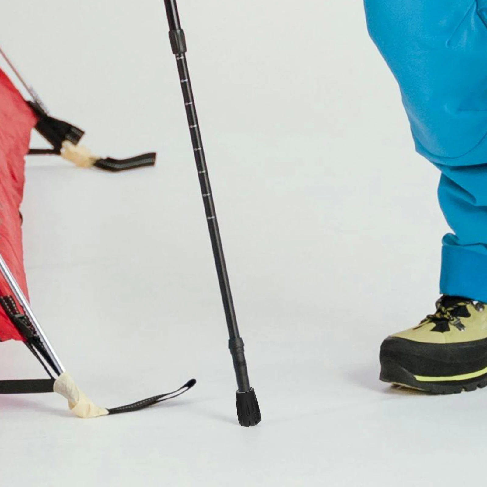 

15 Pcs Alpenstock Accessories Climbing Cane Foot Cover Wrist Plastic Tips for Hiking Pole Protector