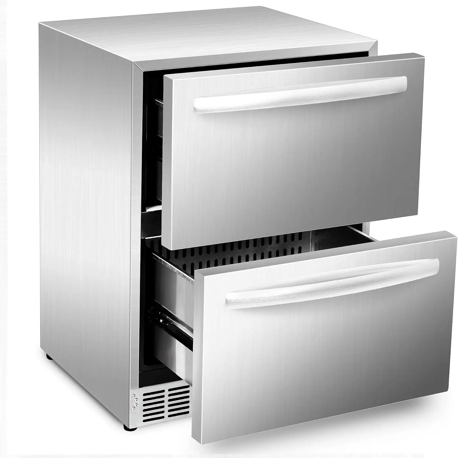 

24 inch Refrigerator, Outdoor Fridge for Patio, Wine and Beverage Refrigerator, Drawer Refrigerator Under Counter F