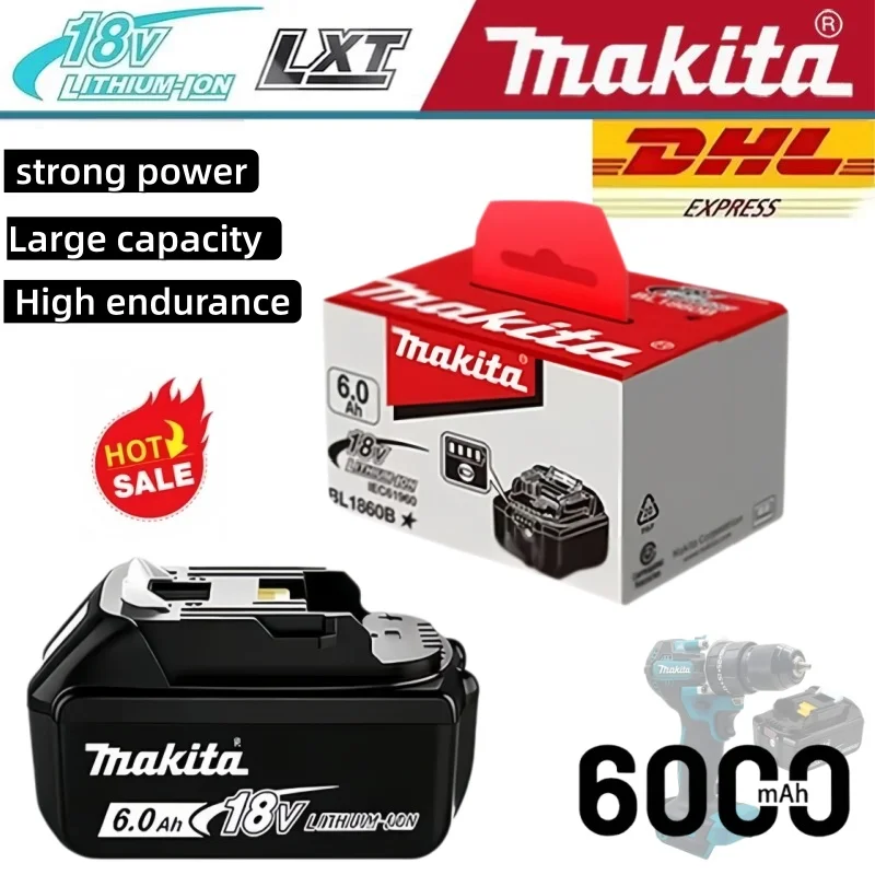 Batterie d'outil Makita 18V 6,0 Ah 100% originale, POUR 【batterie Makita 18V】 BL1850B BL1840B BL1830B BL1815️️