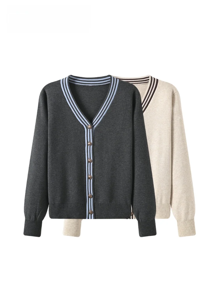 

plus Size Knitwear V-Ne Long Sve Casual Sle Women's Autumn Winter New Faion Lazy Slimming Comfortable Sweater