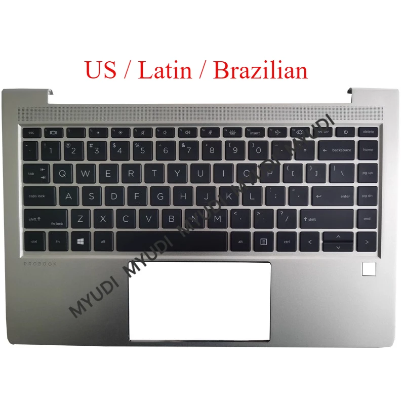 

Original New US Latin Brazilian Keyboard For HP ProBook 645 G8 640 G8 Laptops Palmrest Keyboard Case 4BX8QTATPD0 4BX8QTATPE0