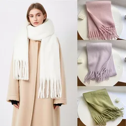 New Cashmere Scarf Woman Black Red Scarf Winter Scarves Ladies Scarf Warm XWJ12