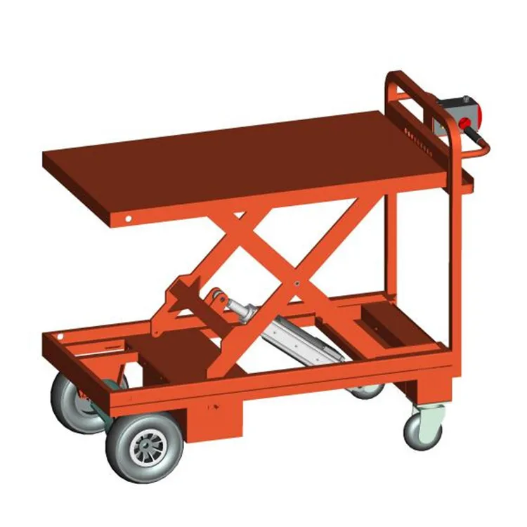 

NK-1115 Electric Lift Trolley Outdoor Hand Truck Warehouse Electric Trolley Carts for Moving Cargo