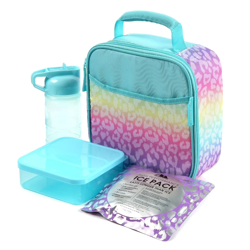 Insulated Lunch Bag with Ice Pack Reusable Lunch Box for Work School Durable Easy to Clean Leak Proof Meal Tote
