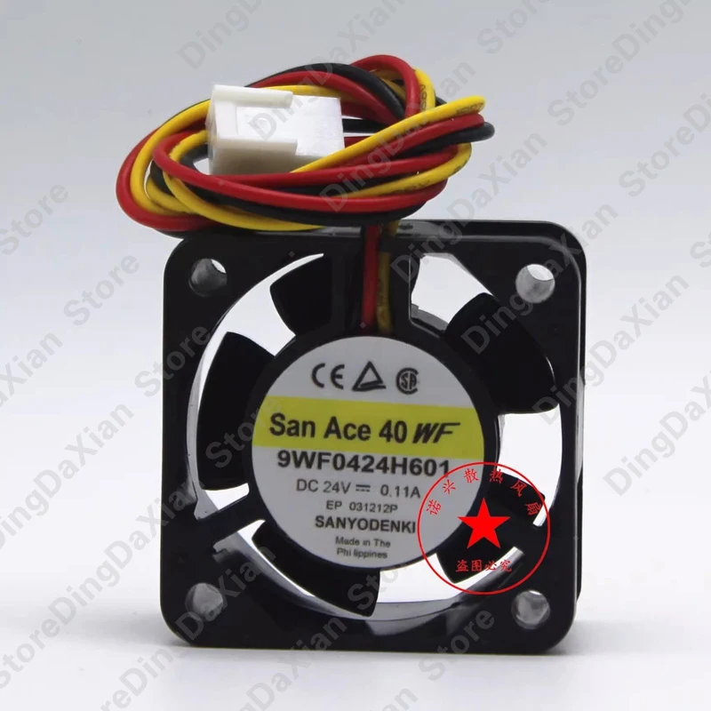 g For Sanyo 9WF0424H601 DC24V 0.11A 40*40*20MM 3-Pin Inverter Cooling Fan