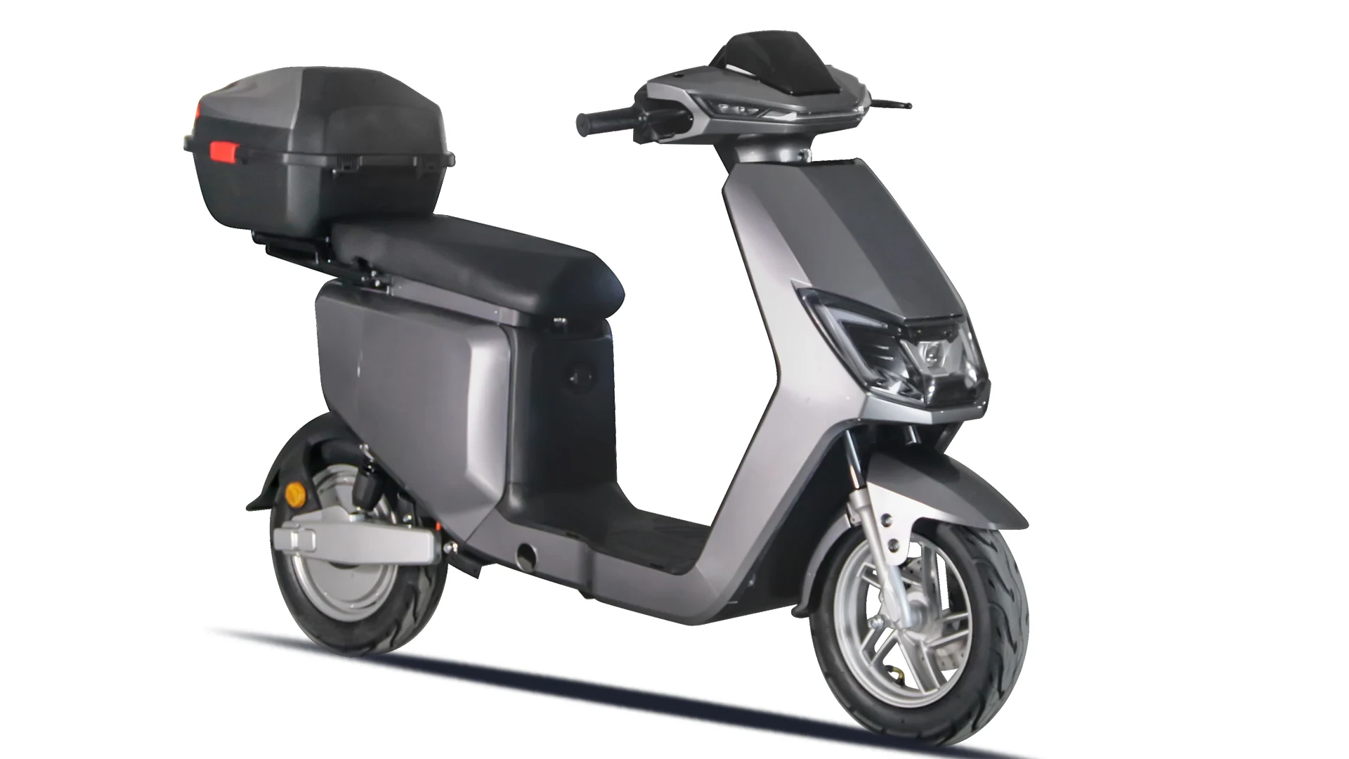Color LCD Instrument Cluster High-Speed Electric Motorcycle with Heavy-Duty Crash Bar and Rear Trunk Edition