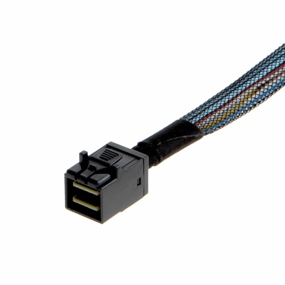 12G Speed HD Mini SAS Cable 1.0m Length 4 Ports SFF-8643 To SATA Adapter 0.5m Length Motherboard Controller Cable