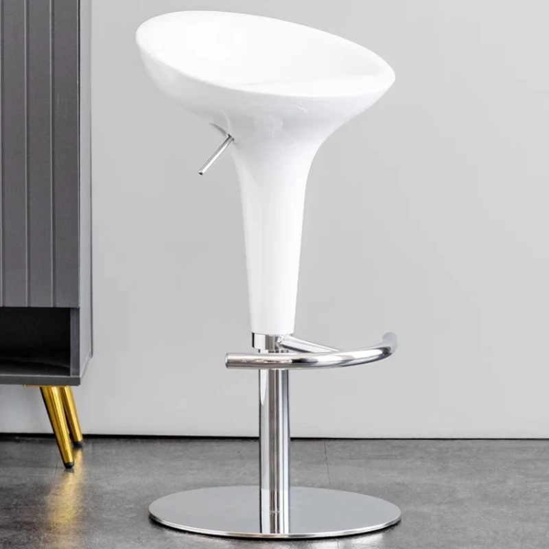 Silla de Bar sencilla y moderna para el hogar, silla de barra de elevación de acero inoxidable, cómoda y ergonómica, muebles de escritorio
