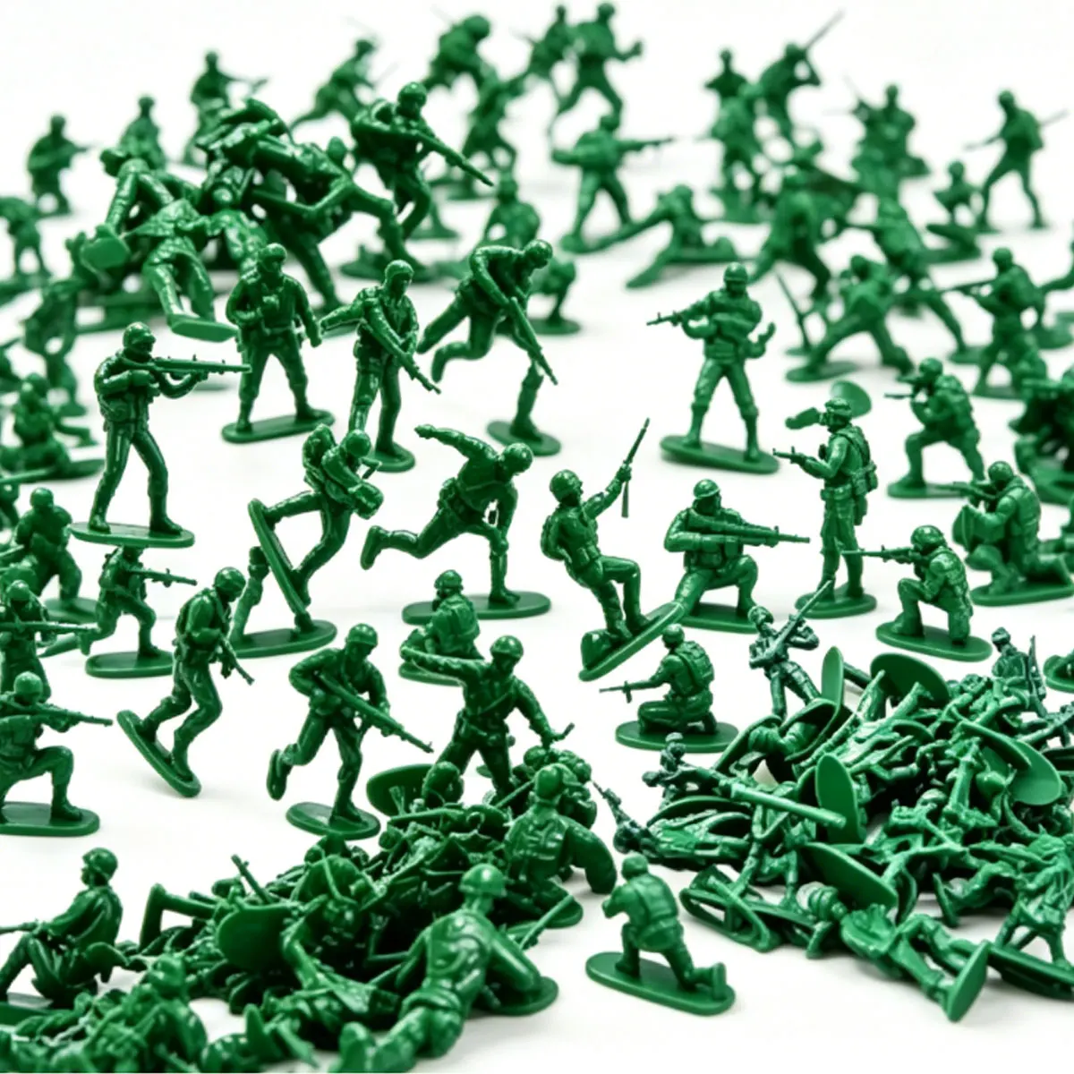 26/52/72er Pack 5cm Mini Grüne Militärsoldaten-Modelle, Taktische Armee-Figuren für Hobby-Sammler Diorama-Szenenbau ZSY