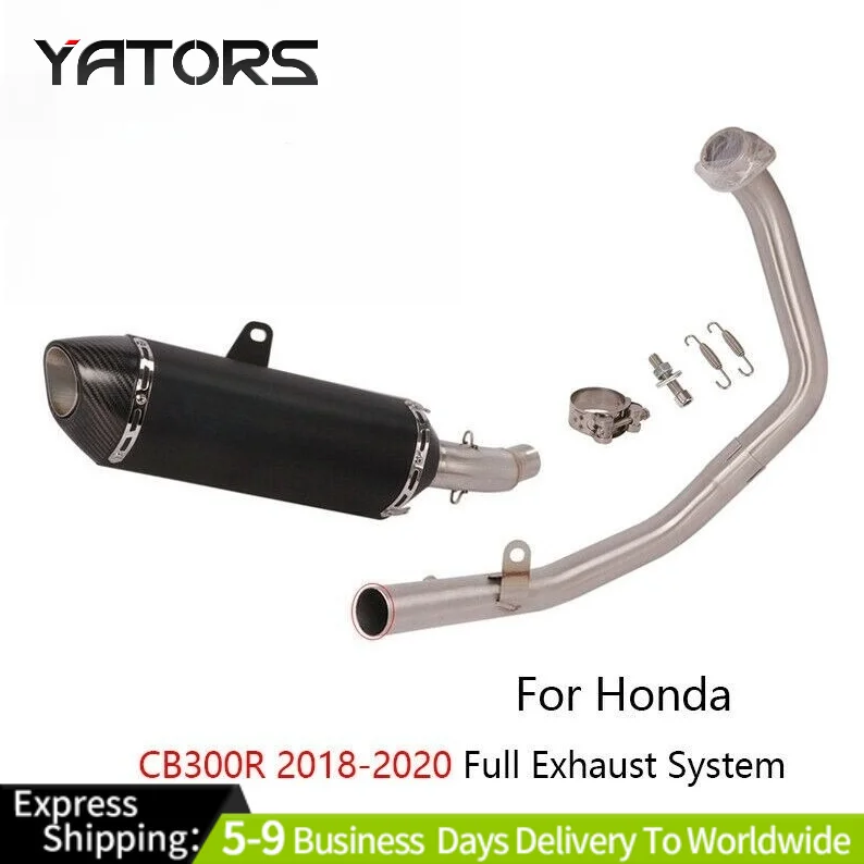 Slip-on Exhaust System for Honda CB300R 2018-2021 Motorcycle 51mm Muffler Pipe Exhausts Pipes