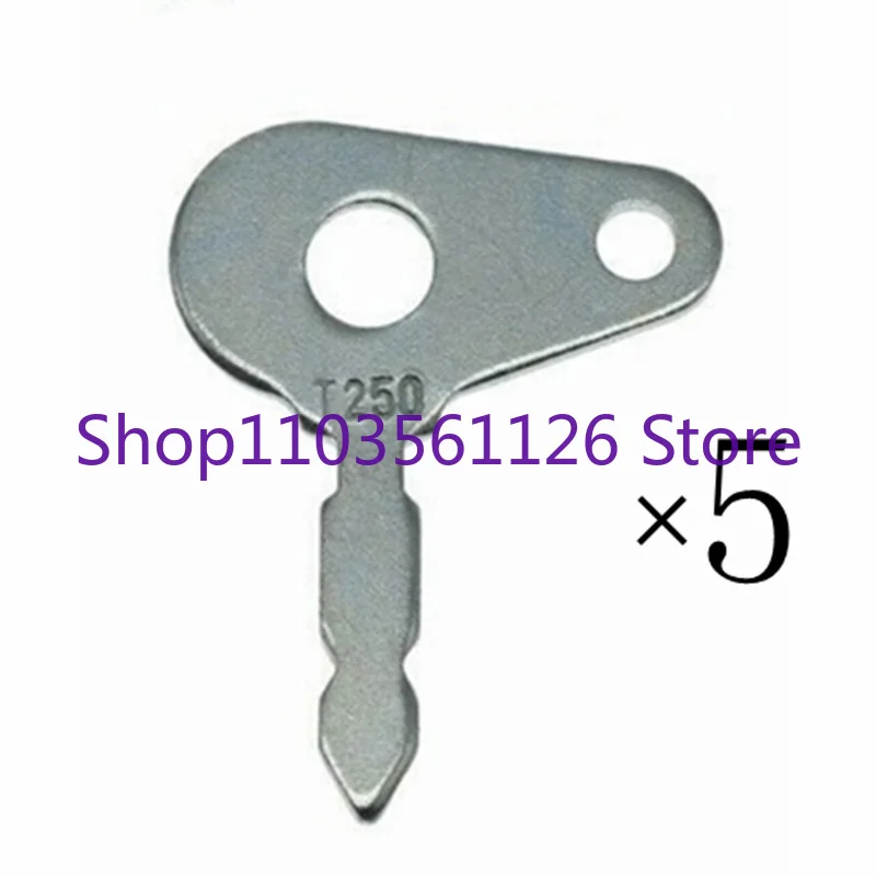 

5 ключей для чехла для IH, Ford, Massey Vermeer, Bosch, JCB, для трактора Lucas, ключ зажигания T250