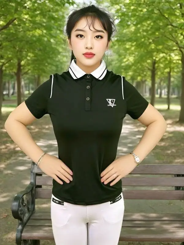 quick-dry-breathable-short-sleeve-black-fitness-top-fashionable-summer-sun-home-jiamusi-square-dance-set-women's-sportswear