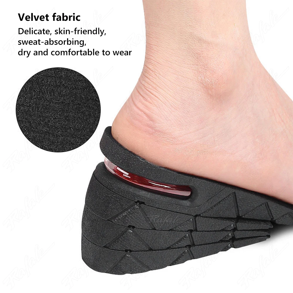 Height Increase Shoes Insoles Cushion Heighten Growing Soles Lift Adjustable Cut Insert Taller Sports Pad Height Template Unisex