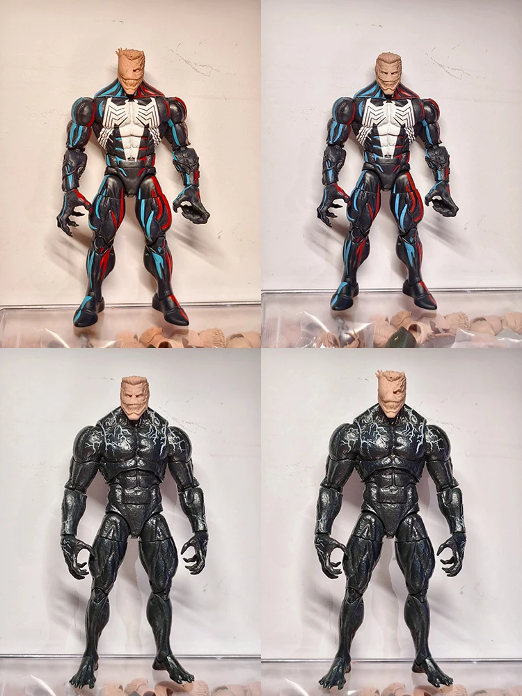 1/12 Anti-hero Eddie Brock Figure Unpainted Head Sculpt Toys Accessory For 6inch Venom Ml 7" Mcfarlane Body Customization - view 6