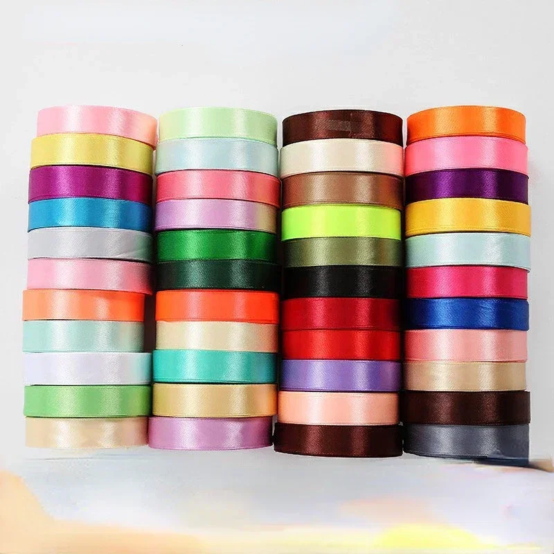 22meters 20mm Faced Satin Ribbon for DIY Silk Satin Ribbons Crafts Bow Handmade Gift Wrap Party Wedding Clothing Accessories