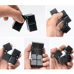 Magic Cube Ilimitado Descompressão Fidget Brinquedos, Infinito Artefato, Adulto chato, ponta do dedo