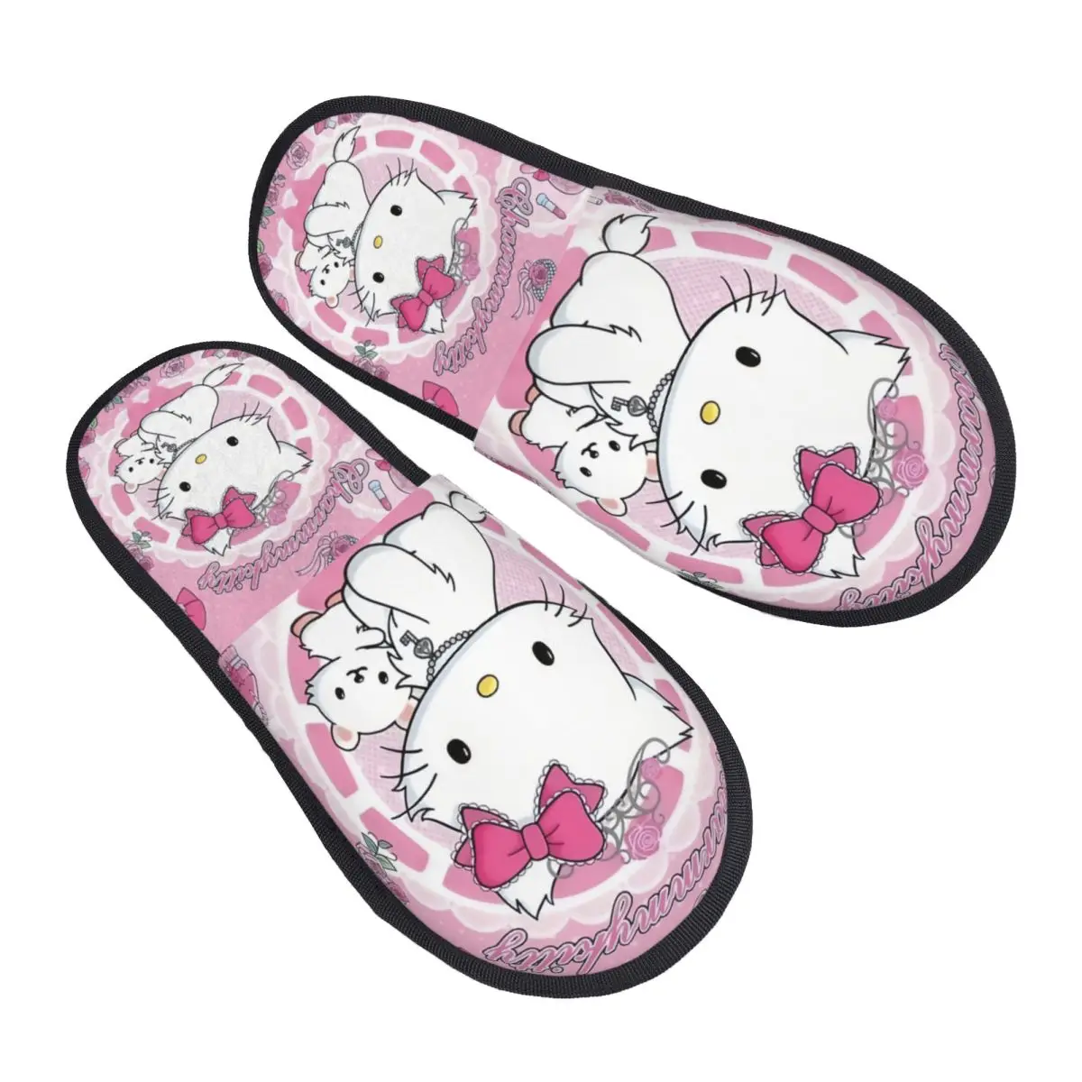 

Женские тапочки из пены с эффектом памяти, очаровательные Kitty Sanrio с героями мультфильмов, женская домашняя обувь для спа-салона