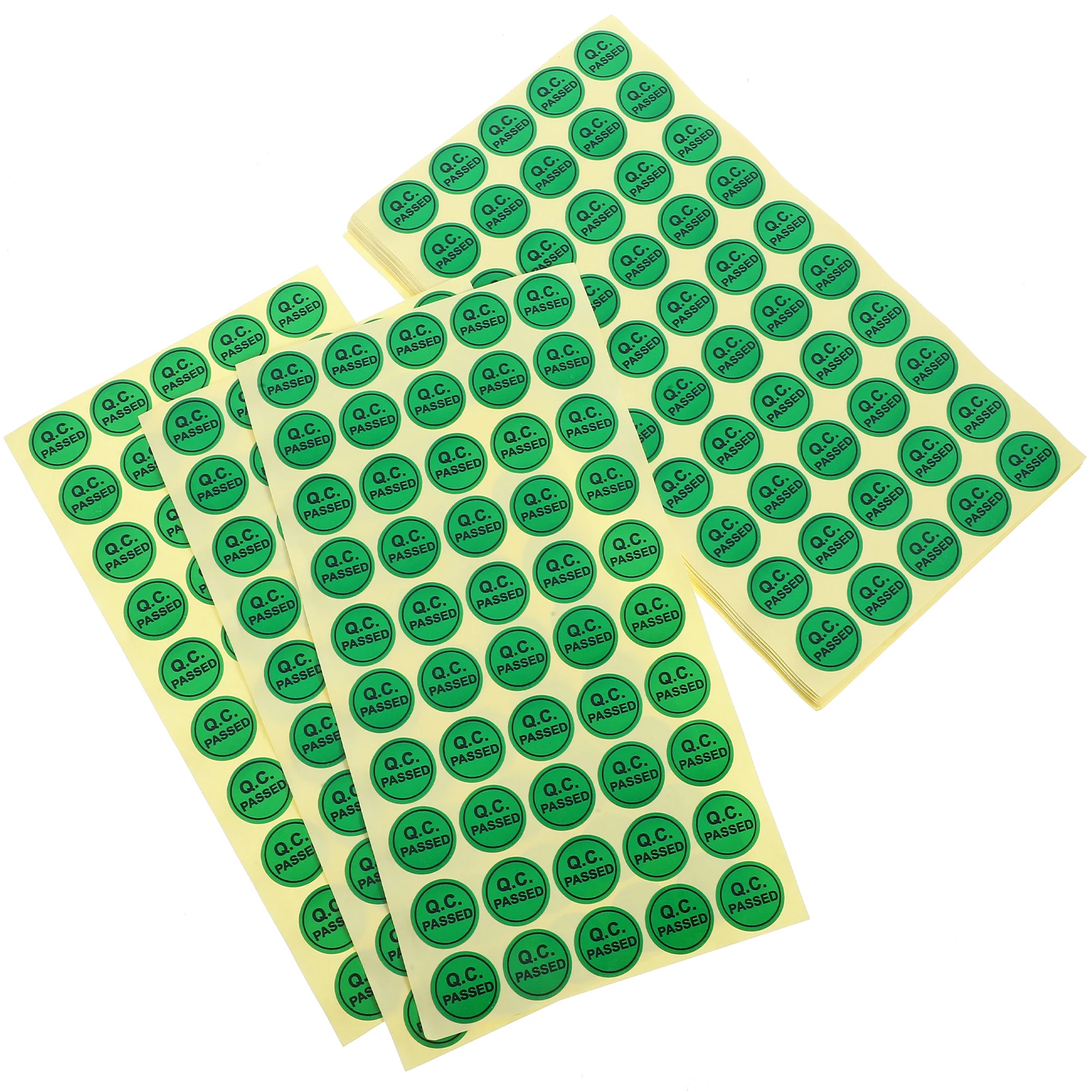 1000pcs Qc Passed Stickers Adhesive Warehouse Tested Labels Inventory Quality Control Check Coated Paper Self-Stick Tags