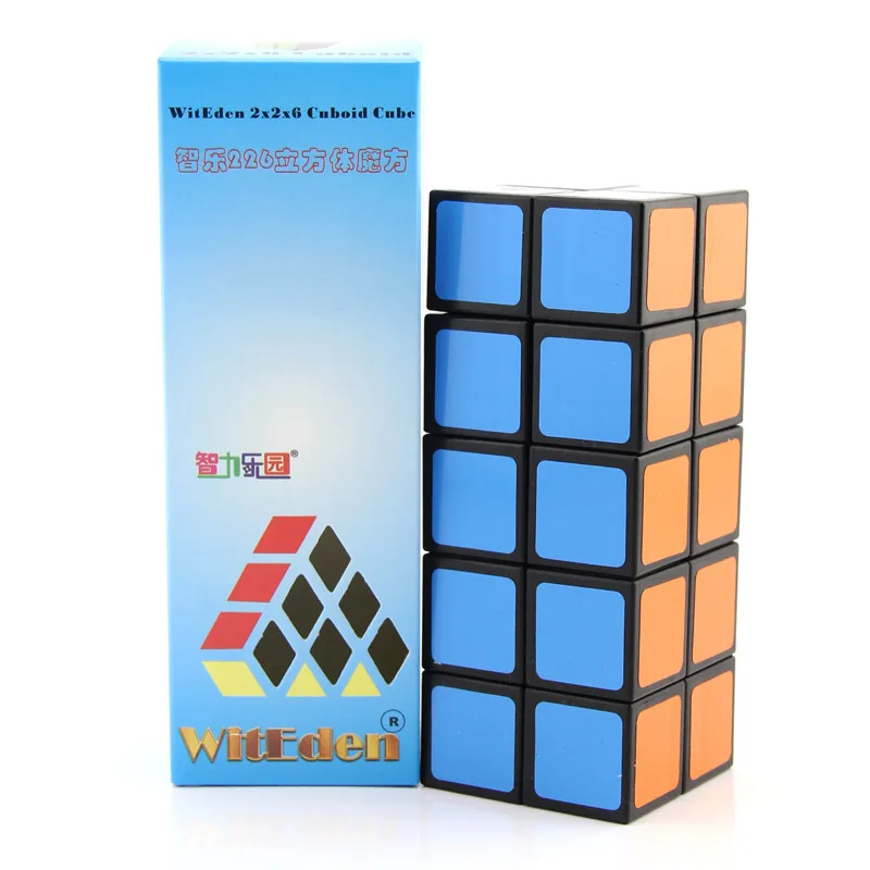 특이한 3D 225 매직 큐브 블랙 특수 모양의 225 직사각형 퍼즐 장난감 큐브 WitEden Intelligence Park Fidget Toys Gift