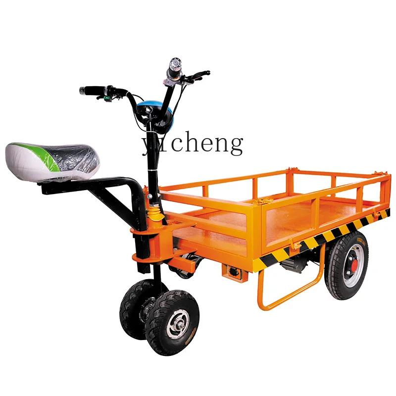 Xl Electric Trolley Platform Trolley Four-Wheel Truck Cart Folding Agricultural Vehicle