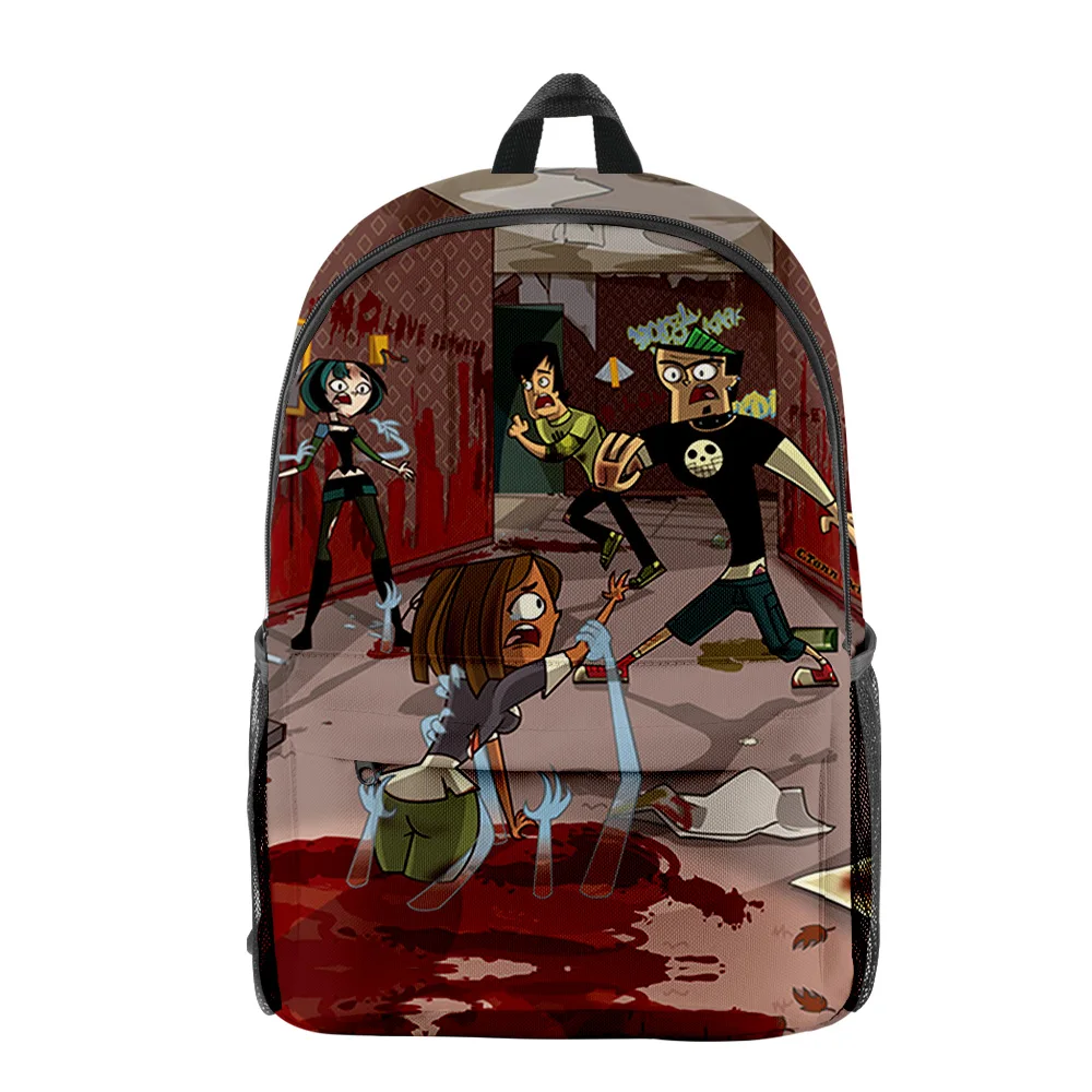 Classic Novelty Total Drama pupil Bookbag Notebook Backpacks 3D Print Oxford Waterproof Boys/Girls Fashion Travel Backpacks