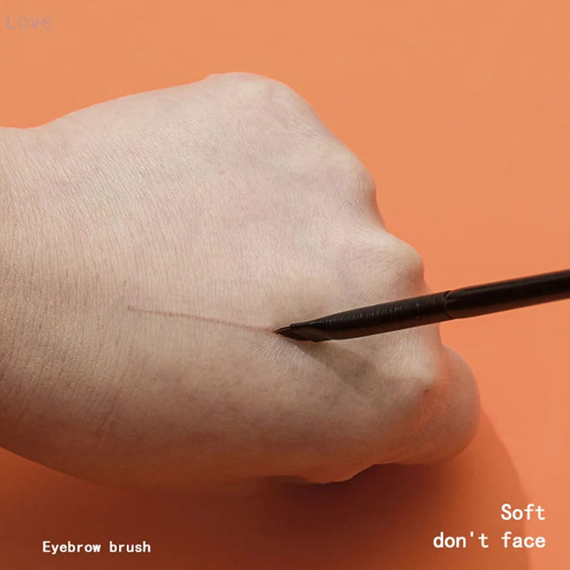 [L&P] Pennello per sopracciglia super sottile Pennello per eyeliner con punta affilata angolata per capelli sintetici per strumenti di trucco precisi