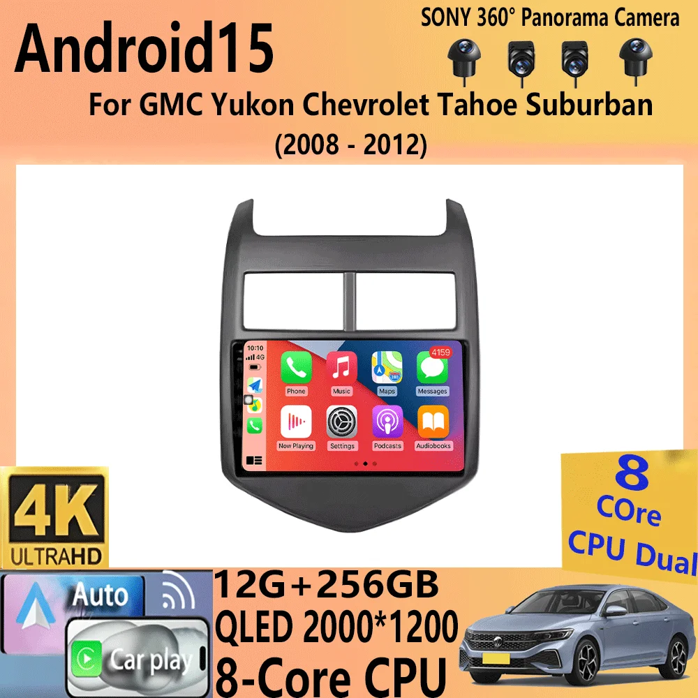 

Android 15 For GMC Yukon Chevrolet Tahoe Suburban 2008-2012 Multimedia Car Radio Video Player Navigation Stereo GPS dvd