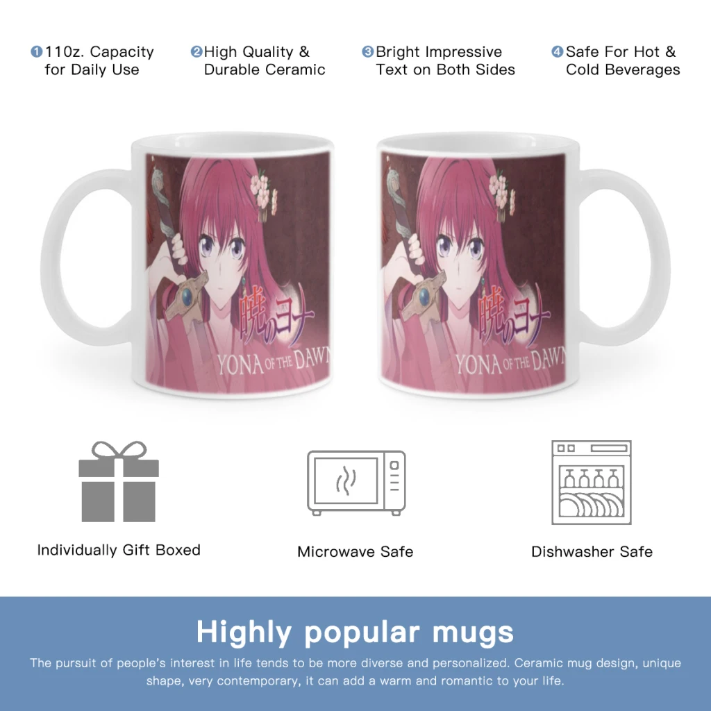 

Yona Of The Dawn Anime Free shipping Coffee Mug Custom Tea Cup Black Milk Beer Mugs Lovers Friends Gifts